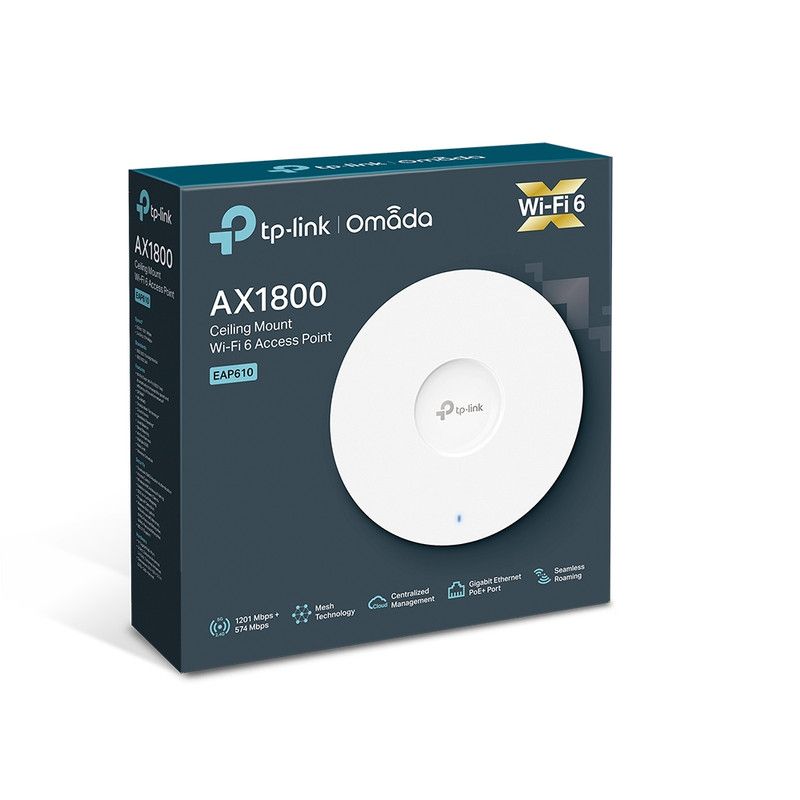 PUNTO DE ACCESO TP-LINK EAP 610 BLUETOOTH INALÁMBRICO WIFI 6 MONTAJE EN TECHO AX1800 - 6