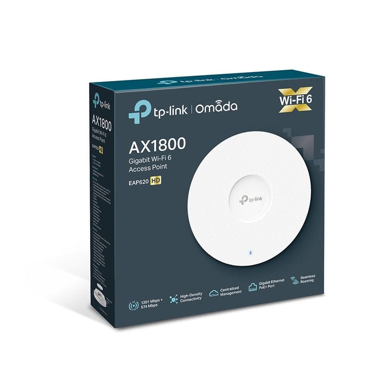 PUNTO DE ACCESO TP-LINK EAP 620HD INALÁMBRICO GIGABIT MONTAJE EN TECHO AX1800 EAP 620 HD - 5