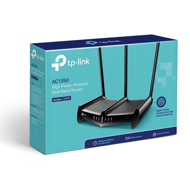 ROUTER TP-LINK ARCHER C58HP INALÁMBRICO DOBLE BANDA AC1350 ROMPEMURO - 4