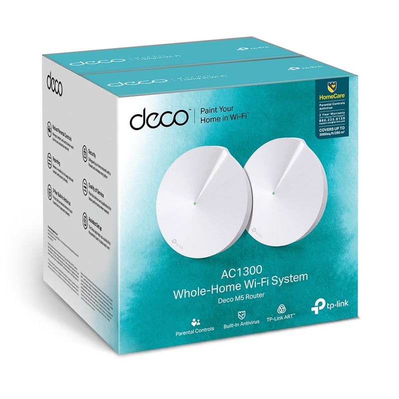 SISTEMA MESH TP-LINK WI-FI INTELIGENTE DOBLE BANDA AC1300 DECO M5 2-PACK - 4