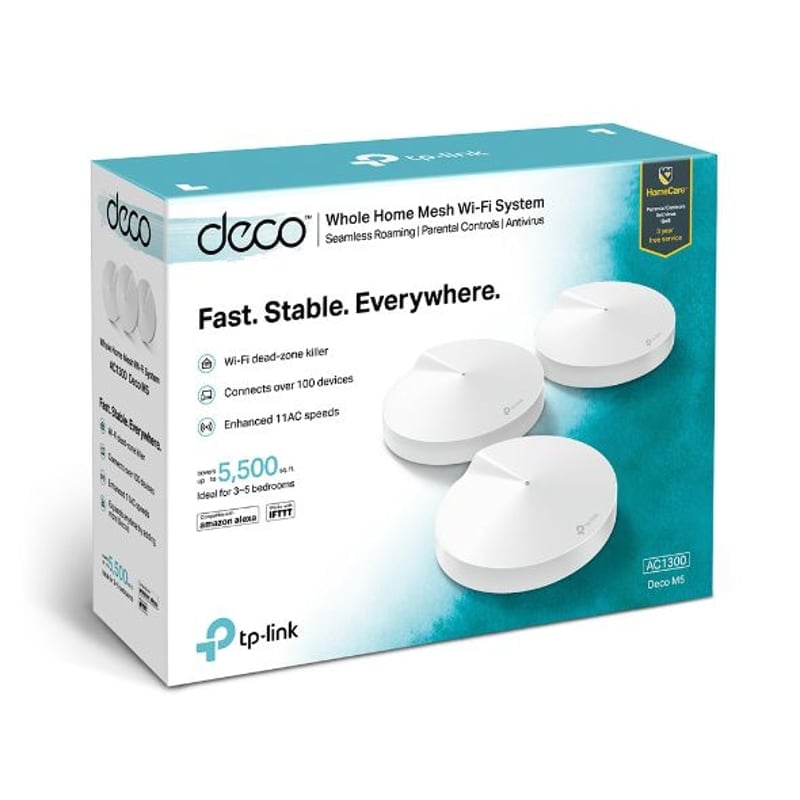 SISTEMA MESH TP-LINK WI-FI INTELIGENTE DOBLE BANDA AC1300 DECO M5 3-PACK - 4