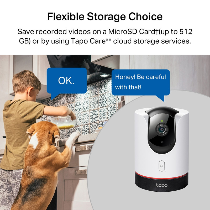CÁMARA DE SEGURIDAD PANORÁMICA/INCLINABLE WI-FI 2K TAPO C225 - 5