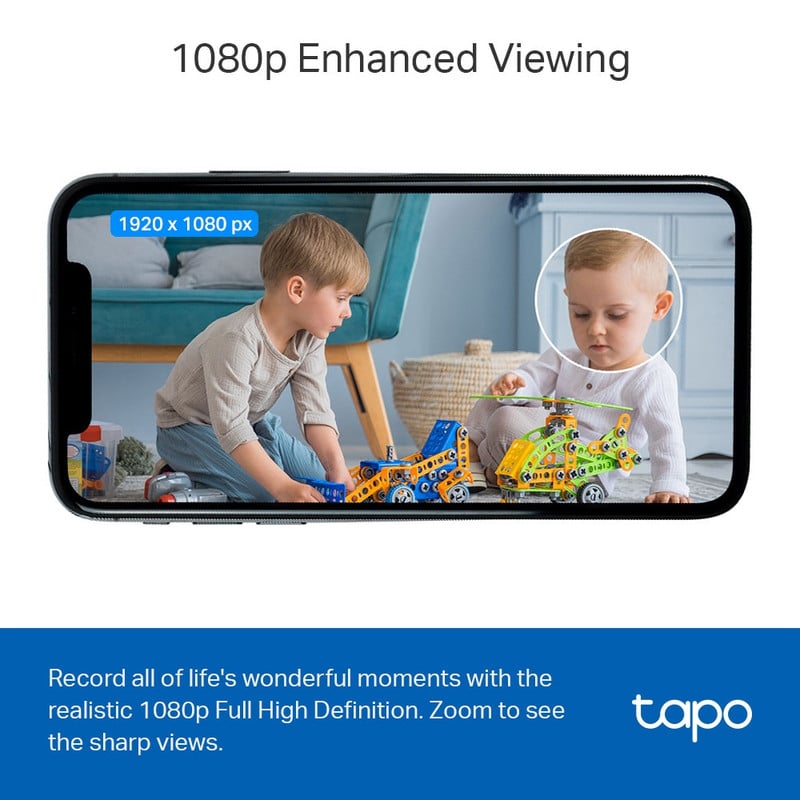 CÁMARA SEGURIDAD TP-LINK TAPO C100 CASA WI FI 128 GB - 2