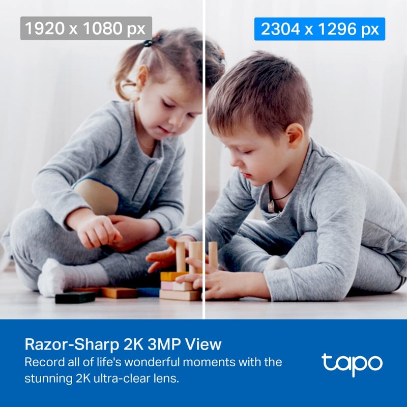 CÁMARA SEGURIDAD TP-LINK TAPO C210 GIRATORIA CASA WI FI 2K MICROSD 64 GB - 3