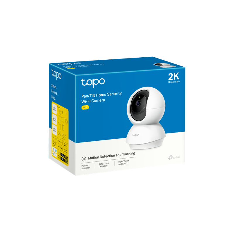 CÁMARA SEGURIDAD TP-LINK TAPO C210 GIRATORIA CASA WI FI 2K MICROSD 64 GB - 4