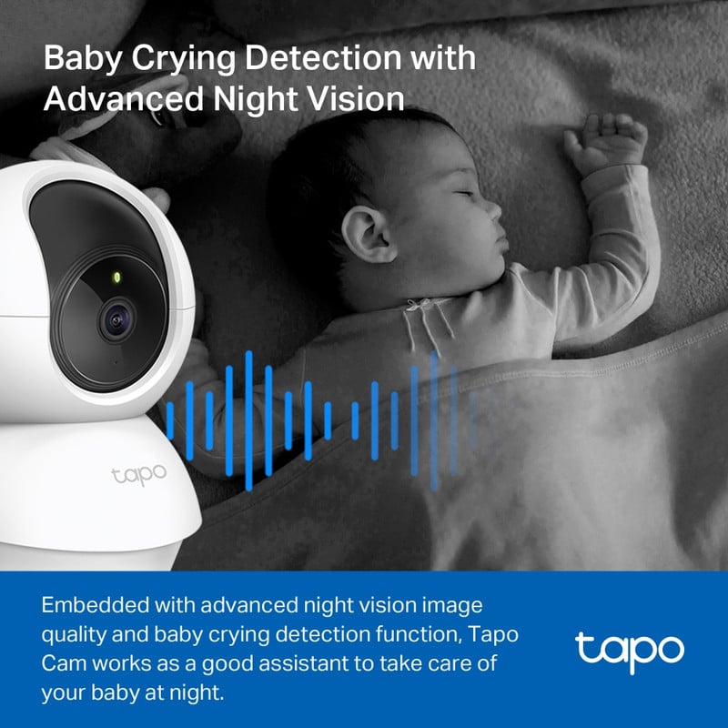 CÁMARA SEGURIDAD TP-LINK TAPO C210 GIRATORIA CASA WI FI 2K MICROSD 64 GB - 6