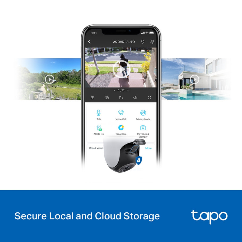 CÁMARA DE SEGURIDAD GIRATORIA PARA EXTERIORES WI-FI 2K QHD TAPO C520WS - 5