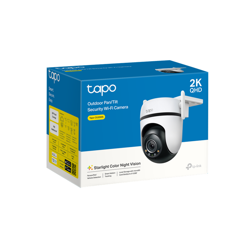 CÁMARA DE SEGURIDAD GIRATORIA PARA EXTERIORES WI-FI 2K QHD TAPO C520WS - 6