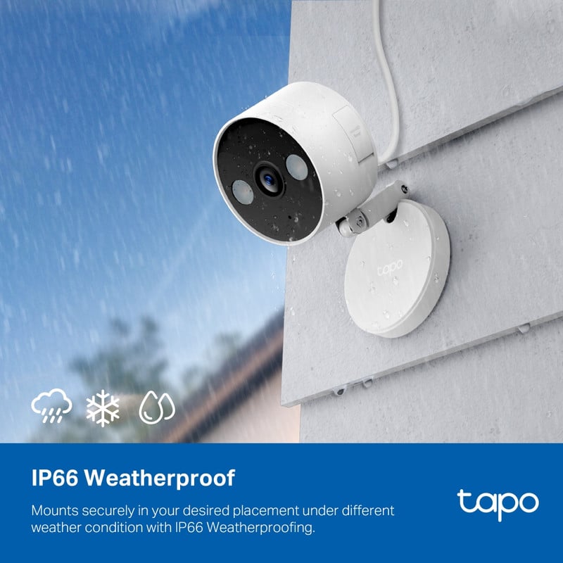 CÁMARA DE SEGURIDAD FIJA WI-FI 2K QHD TAPO C120 - 4