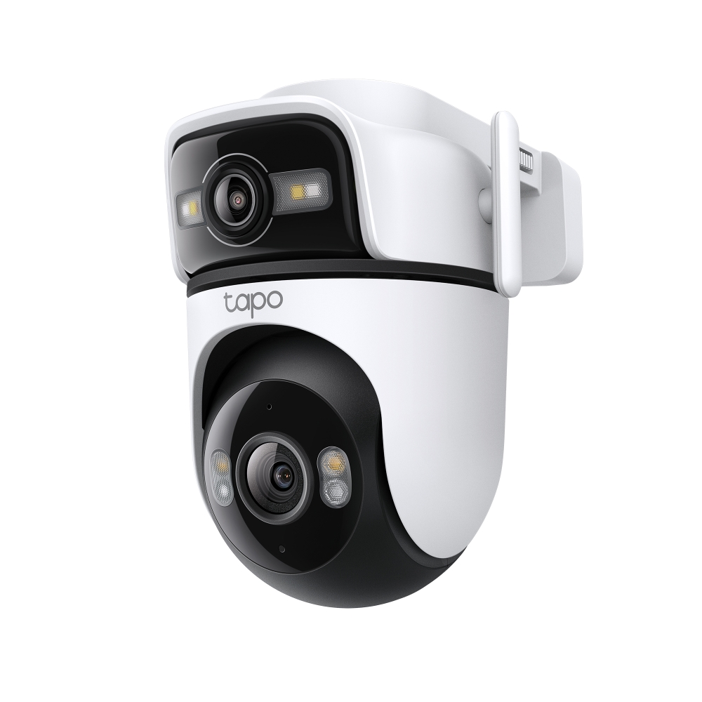 CÁMARA DE SEGURIDAD EXTERIOR DOBLE LENTE GIRATORIA 2K 3MP TP-LINK TAPO C545D BLANCO - 1