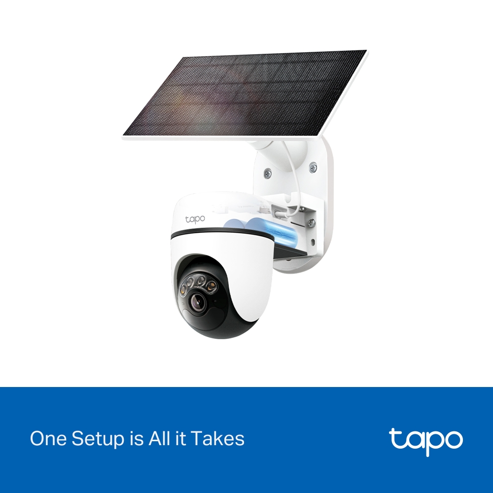 KIT CÁMARA DE SEGURIDAD SOLAR GIRATORIA WI-FI TP-LINK TAPO C630 KIT 3K 5MP - 3