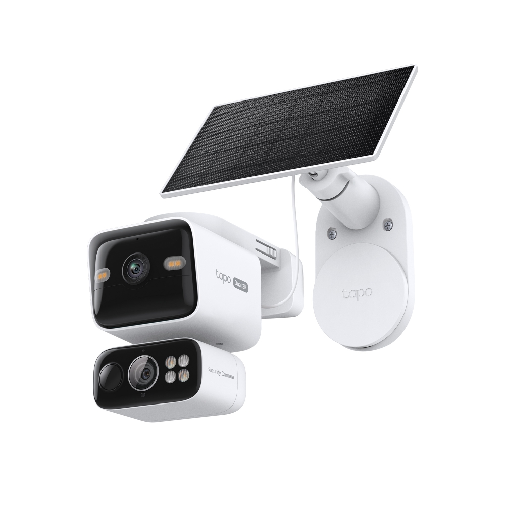 KIT CÁMARA DE SEGURIDAD SOLAR DOBLE LENTE PANTILT TP-LINK TAPO C645D KIT 2K - 2