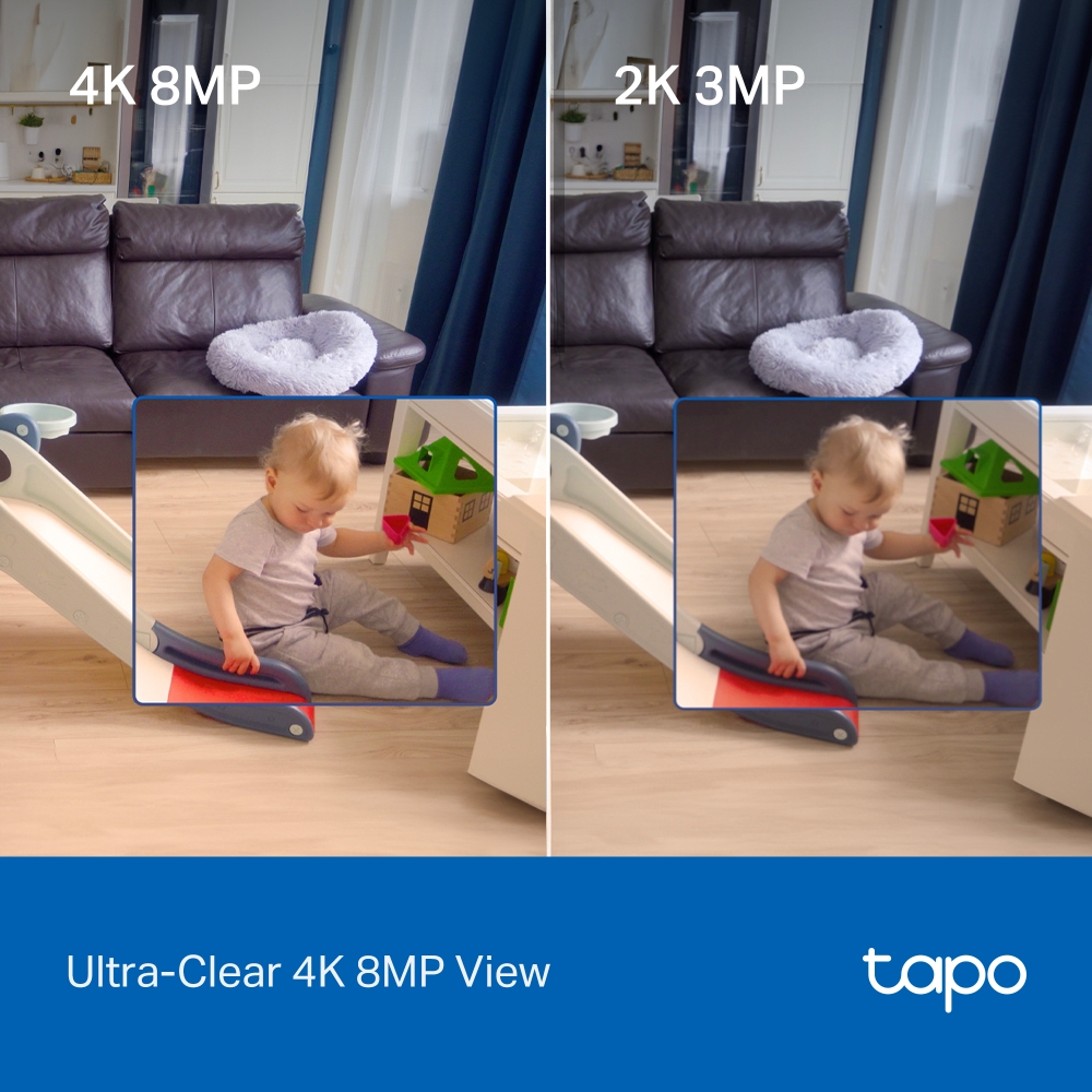 CÁMARA DE SEGURIDAD GIRATORIA WI-FI 4K 8MP TP-LINK TAPO C250 AI AUTO-ZOOM - 5