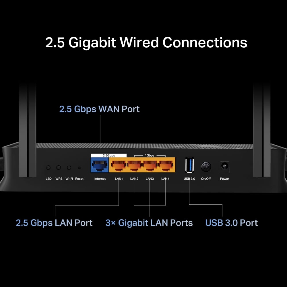 TP-LINK ARCHER BE230 ROUTER WI-FI 7 BE3600 DOBLE BANDA 2.5G MULTI-GIG - 6
