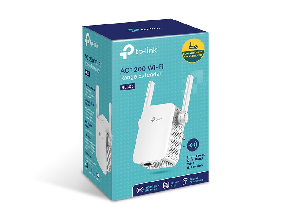 TP-LINK RE305 EXTENSOR DE RANGO WI-FI AC1200 DOBLE BANDA ENCHUFE DE PARED - 3