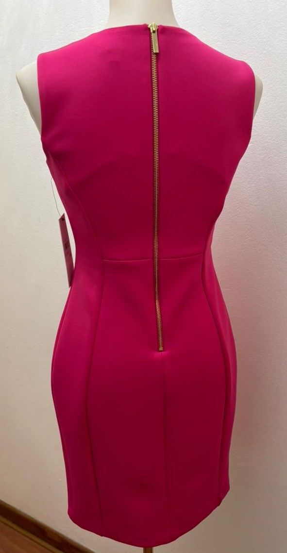VESTIDO CALVIN KLEIN PETITE FUCSIA - 2