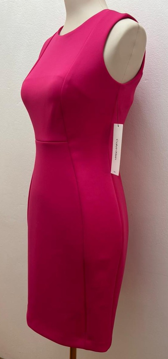 VESTIDO CALVIN KLEIN PETITE FUCSIA - 3