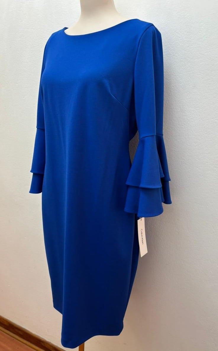 VESTIDO CALVIN KLEIN AZUL - 1