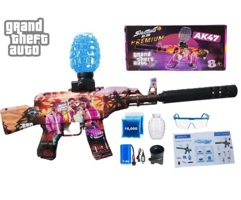 PISTOLA DE JUGUETE HIDROGEL PREMIUN - GRAND THEFT AUTO - 1