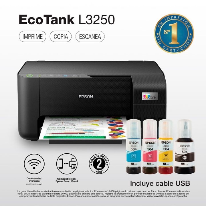 MULTIFUNCIONAL EPSON ECOTANK WI-FI L3250 - 1
