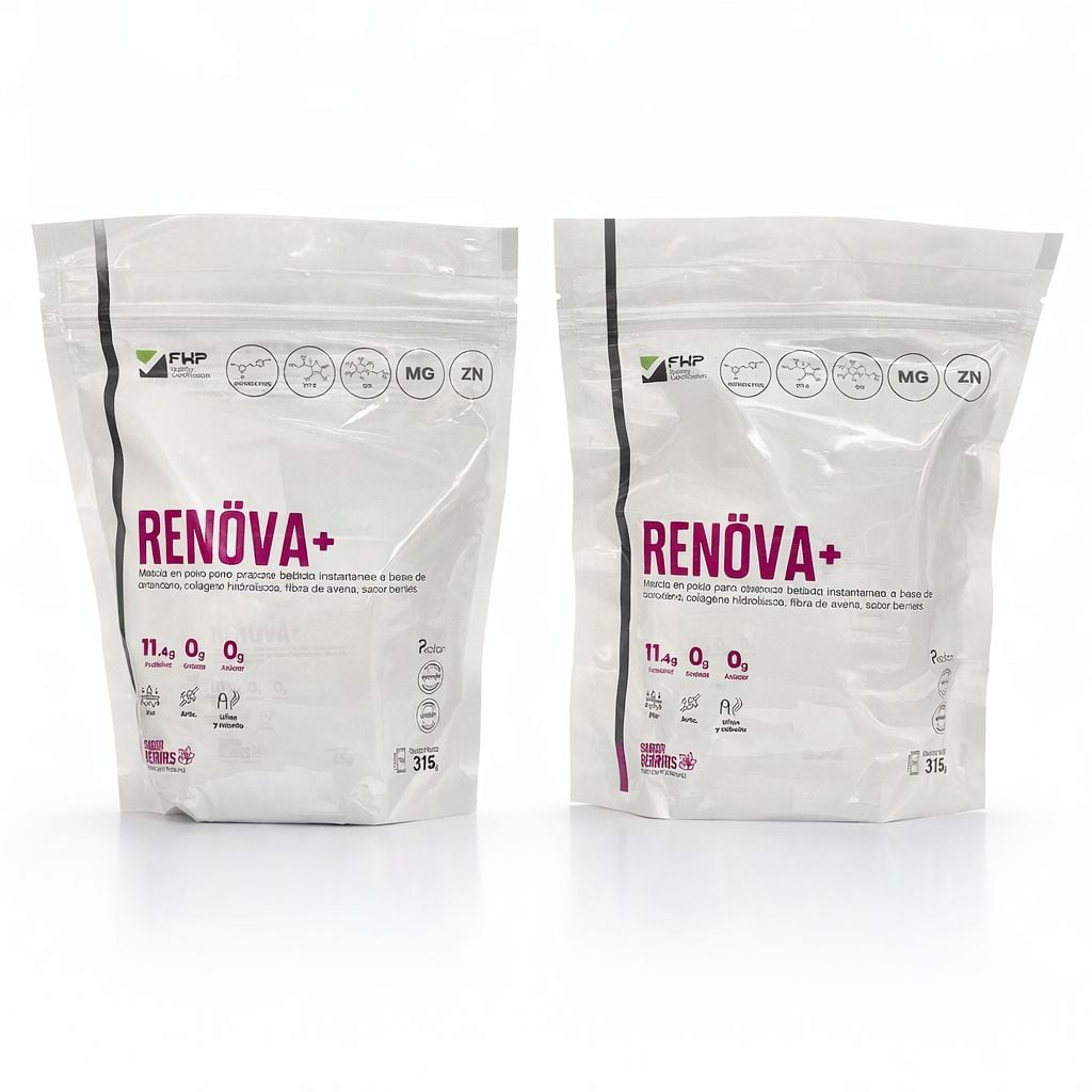 COLÁGENO RENOVA+ CON BIOPEPTIDOS ACTIVOS EN BOLSA 315 GR DE 21 SOBRES -PACK DE 2 BOLSAS - 1