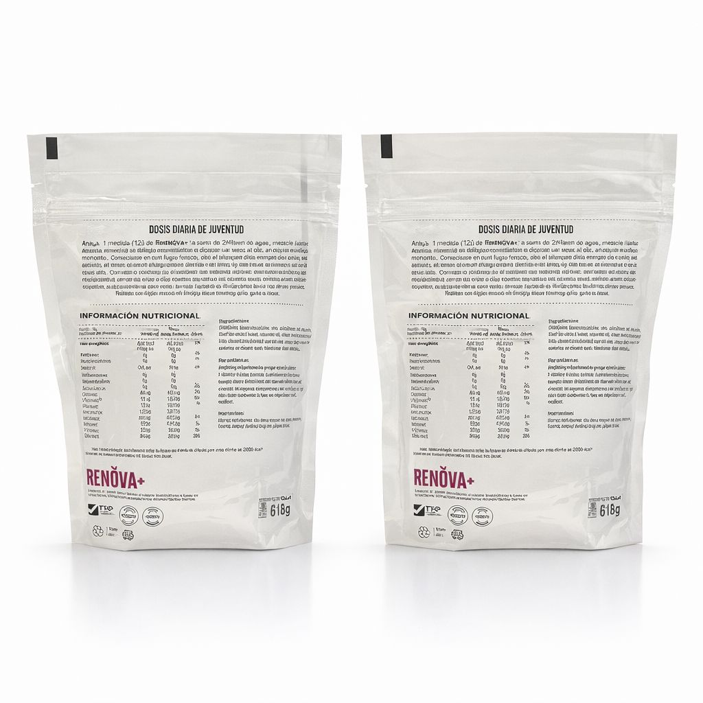 COLÁGENO RENOVA+ CON BIOPEPTIDOS ACTIVOS EN BOLSA 315 GR DE 21 SOBRES -PACK DE 2 BOLSAS - 2