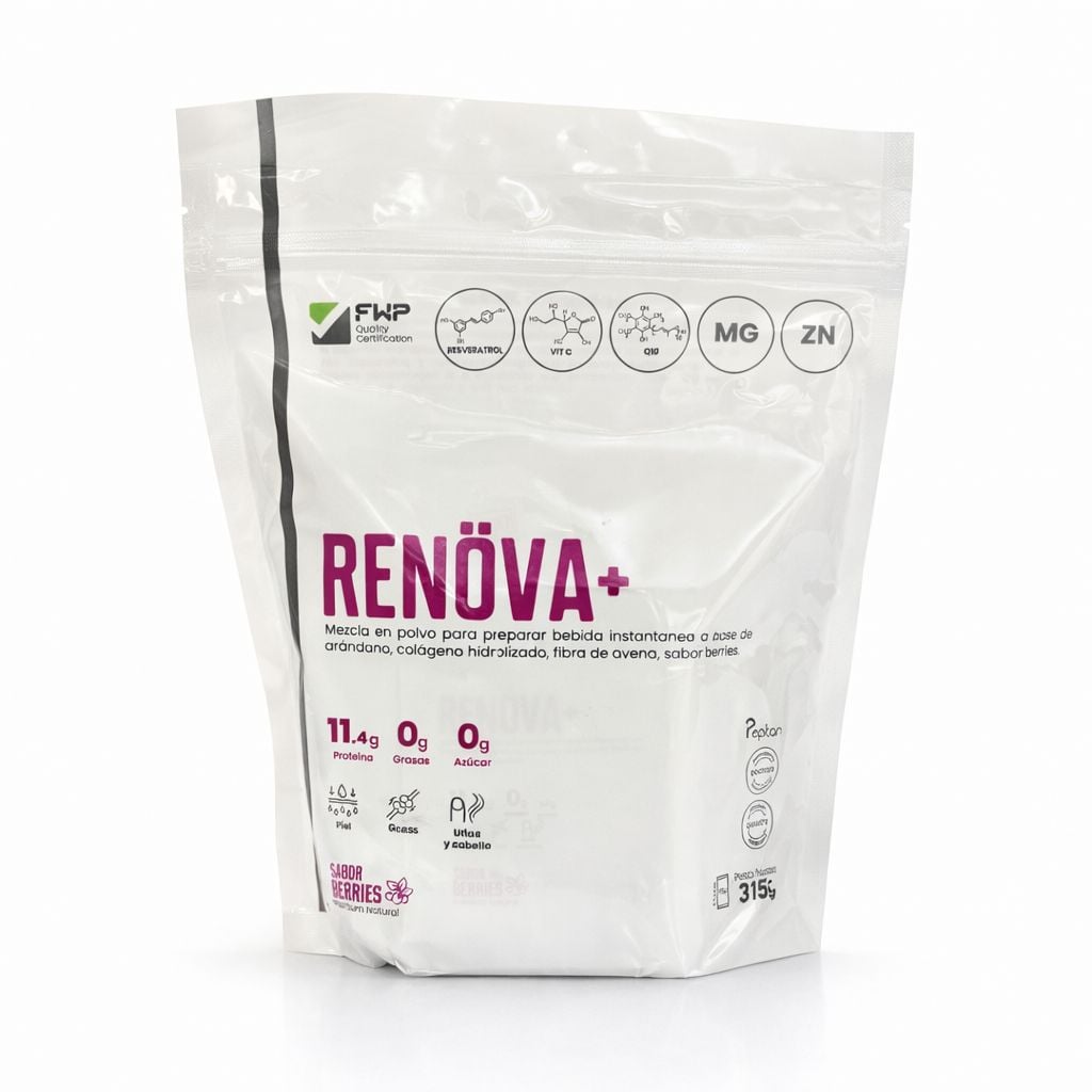 COLÁGENO RENOVA+ CON BIOPEPTIDOS ACTIVOS EN BOLSA 315 GR DE 21 SOBRES - 2