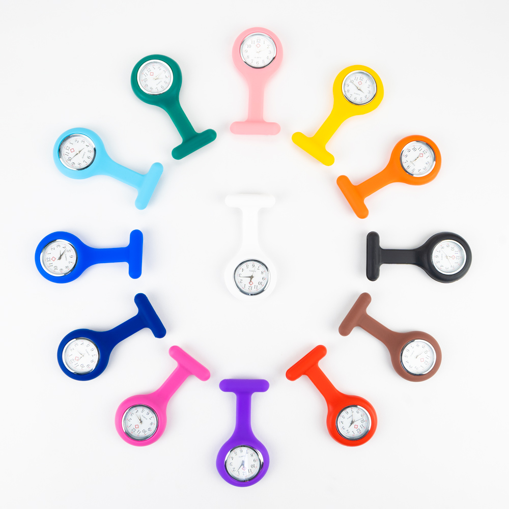 RELOJ UNISEX ANÁLOGO ENFERMERA SILICONA CON PIN SOLAPA - 3