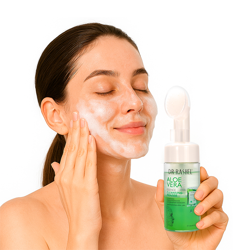 DESMAQUILLANTE FACIAL ESPUMOSO DR RASHEL ALOE VERA FCO 125 ML - 2