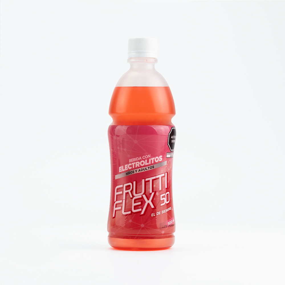 FRUTTIFLEX BEBIDA CON ELECTROLITOS SABOR FRESA FCO 500 ML - 1