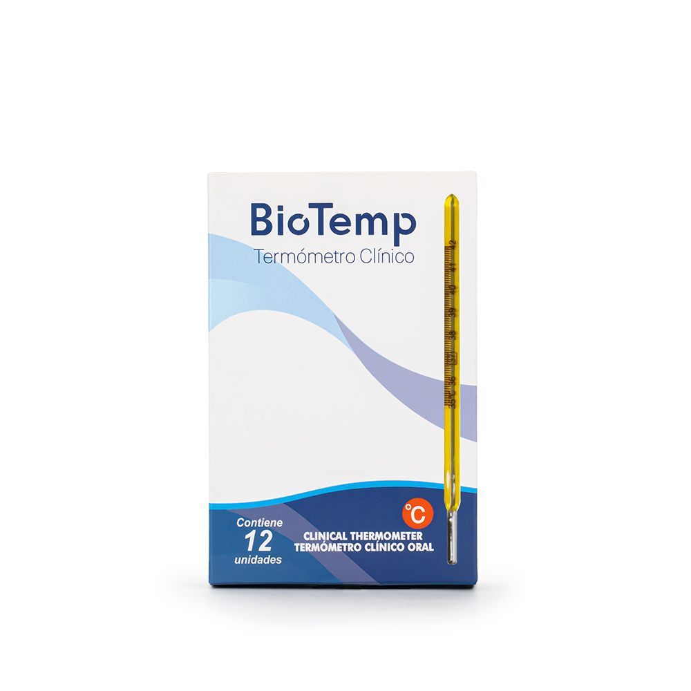 TERMÓMETRO CLÍNICO DE MERCURIO BIOTEMP - 1