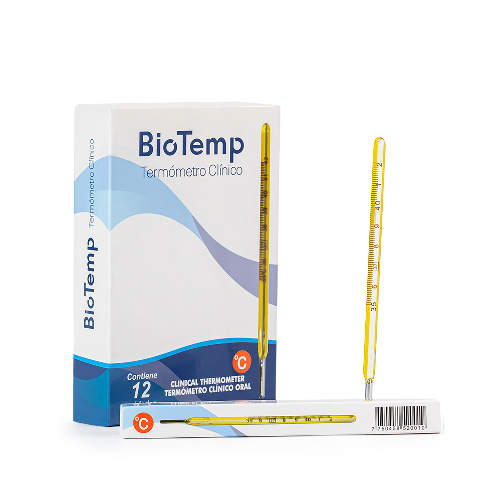TERMÓMETRO CLÍNICO DE MERCURIO BIOTEMP - 2