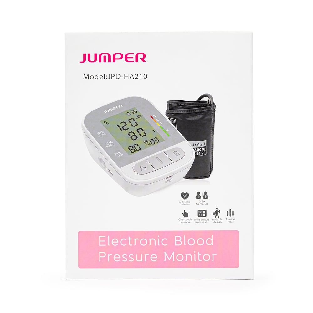 TENSIÓMETRO DIGITAL DE BRAZO CON VOZ JUMPER JPD-HA210 - 1