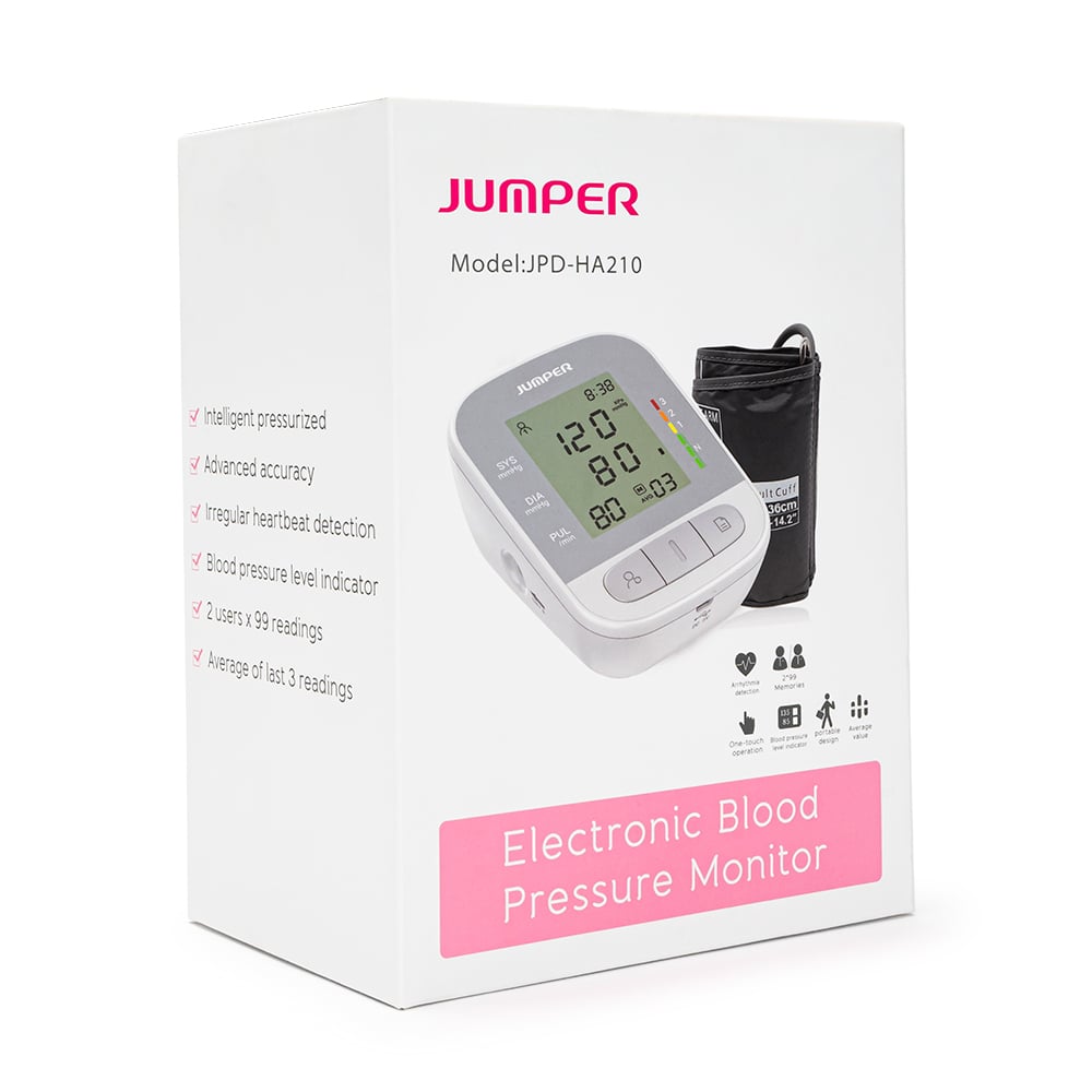 TENSIÓMETRO DIGITAL DE BRAZO CON VOZ JUMPER JPD-HA210 - 2