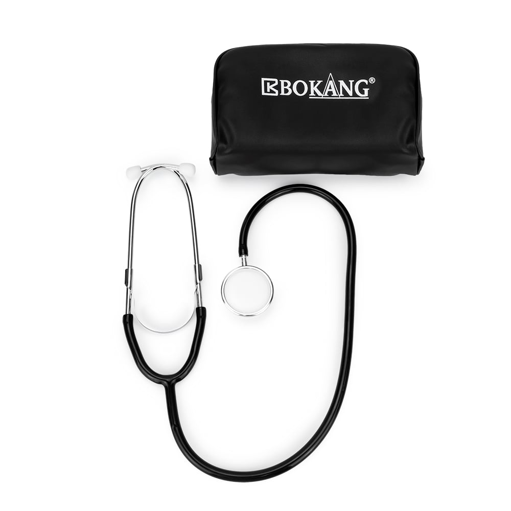 TENSIÓMETRO MANUAL ANEROIDE CON ESTETOSCOPIO BOKANG NEGRO - 4