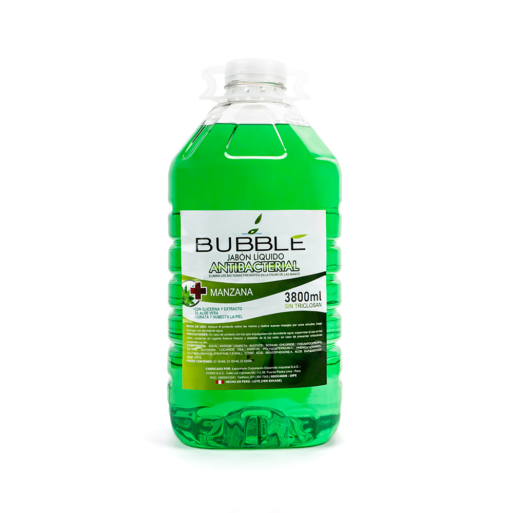 JABÓN LÍQUIDO ANTIBACTERIAL MANZANA FCO 3800 ML - 1