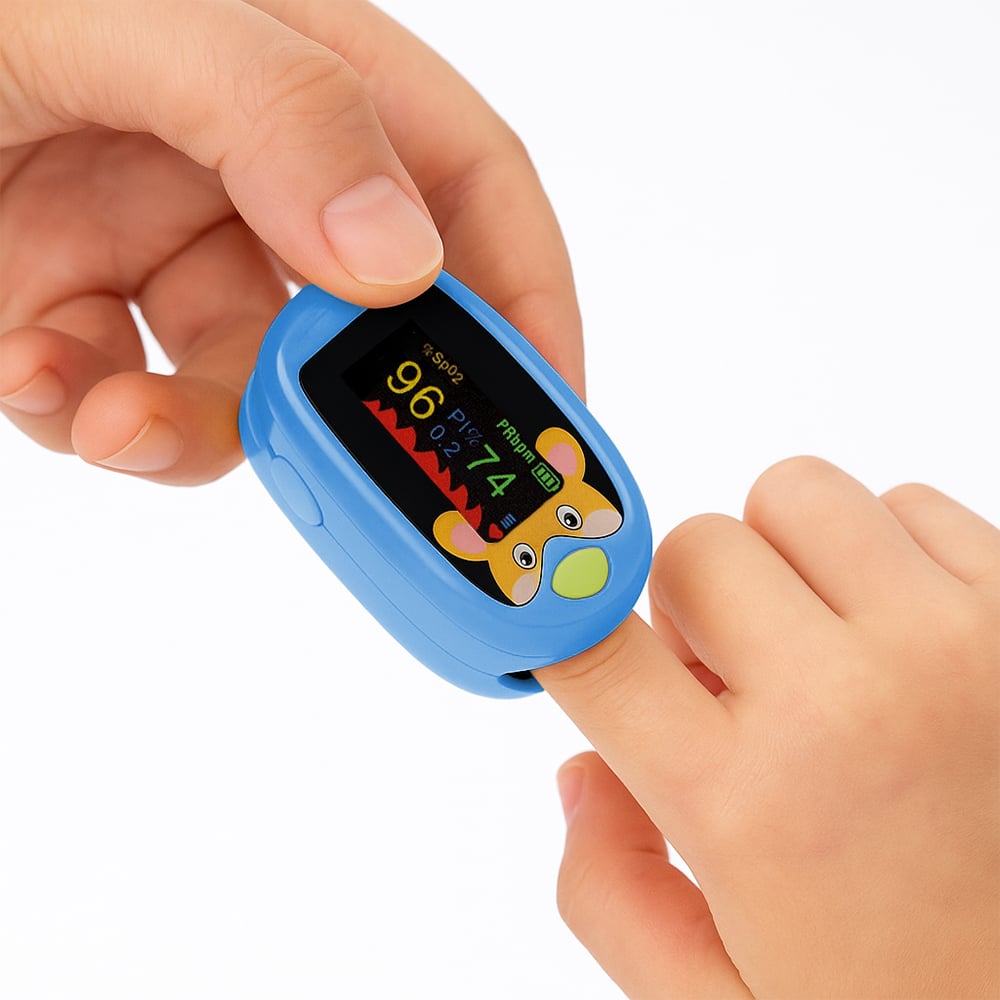 OXÍMETRO FINGERTIP NEONATAL Y PEDIÁTRICO AZUL - 4