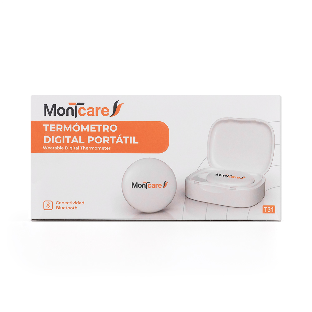 TERMÓMETRO DIGITAL TIPO PARCHE MONTCARE CON BLUETOOTH - 1