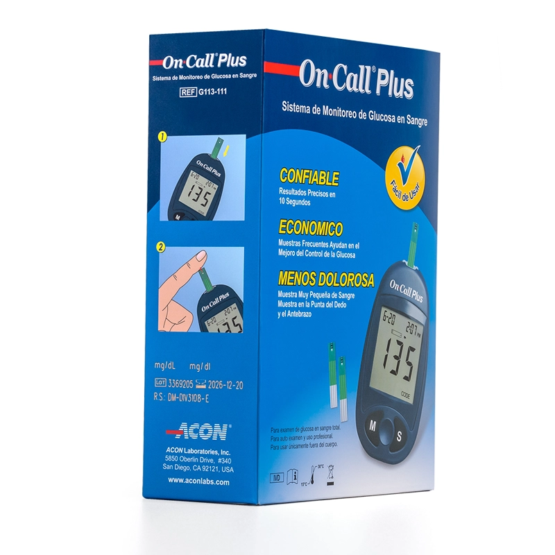 GLUCÓMETRO ON CALL PLUS KIT COMPLETO - 3