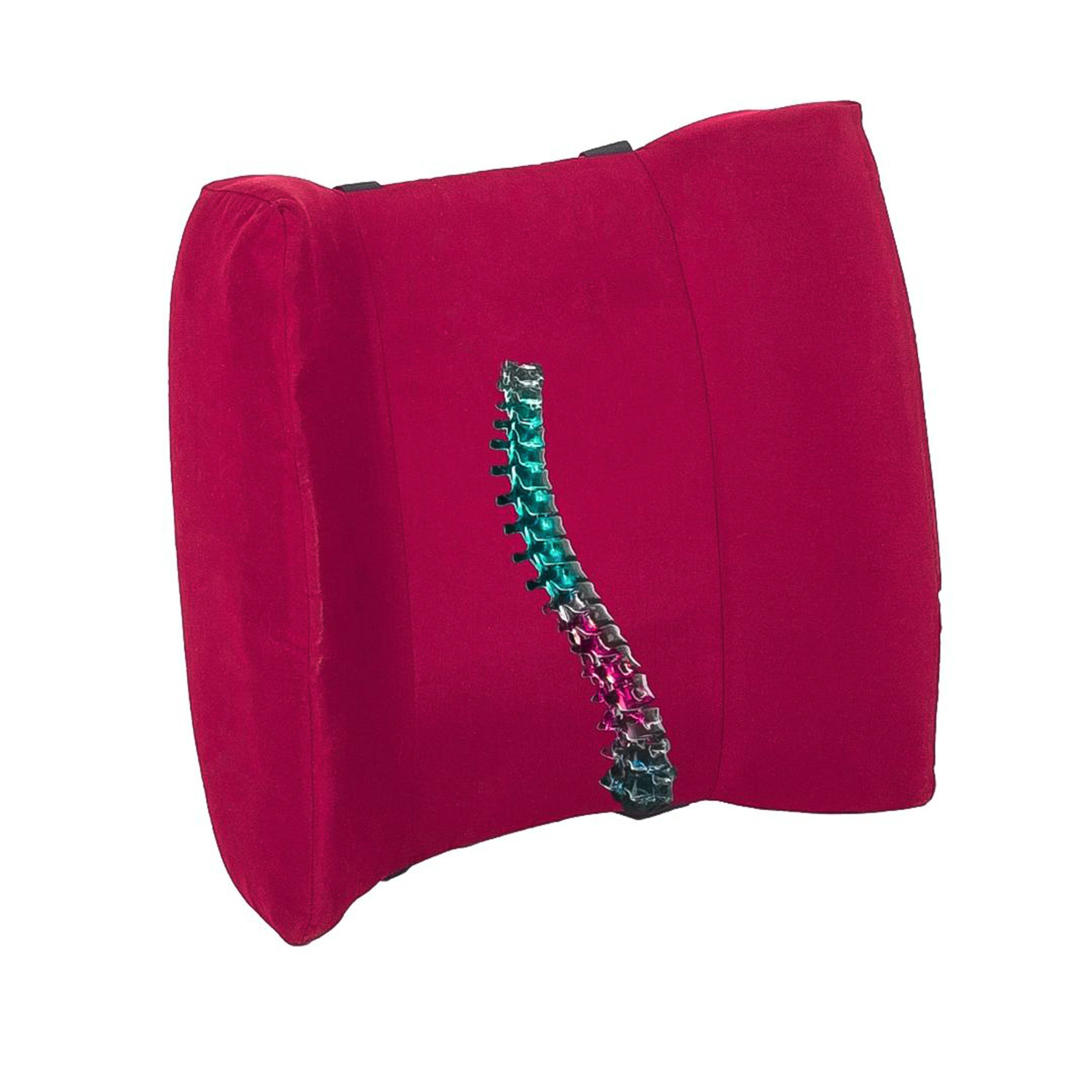COJÍN ERGONÓMICO LUMBAR ROJO - 1