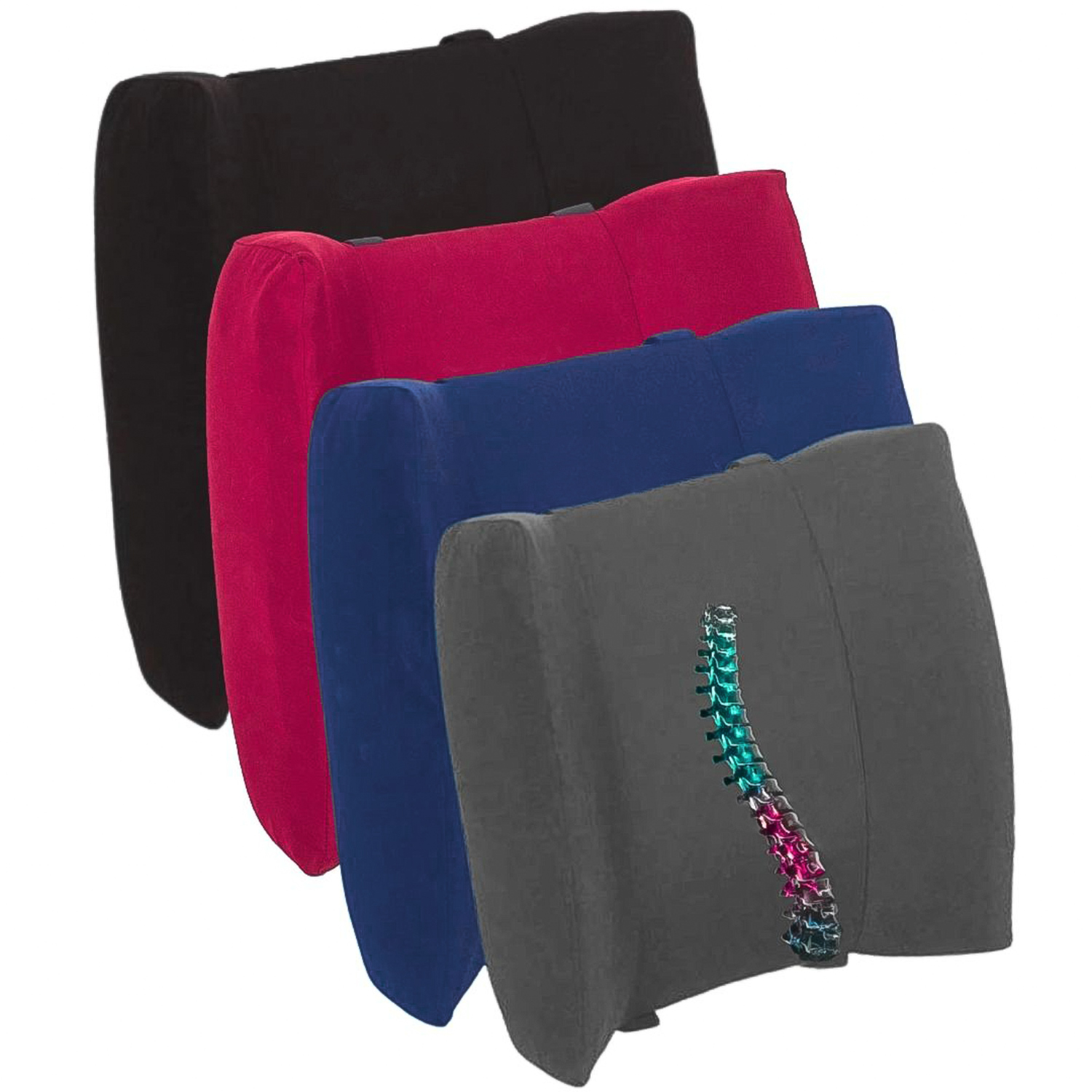 COJÍN ERGONÓMICO LUMBAR ROJO - 2