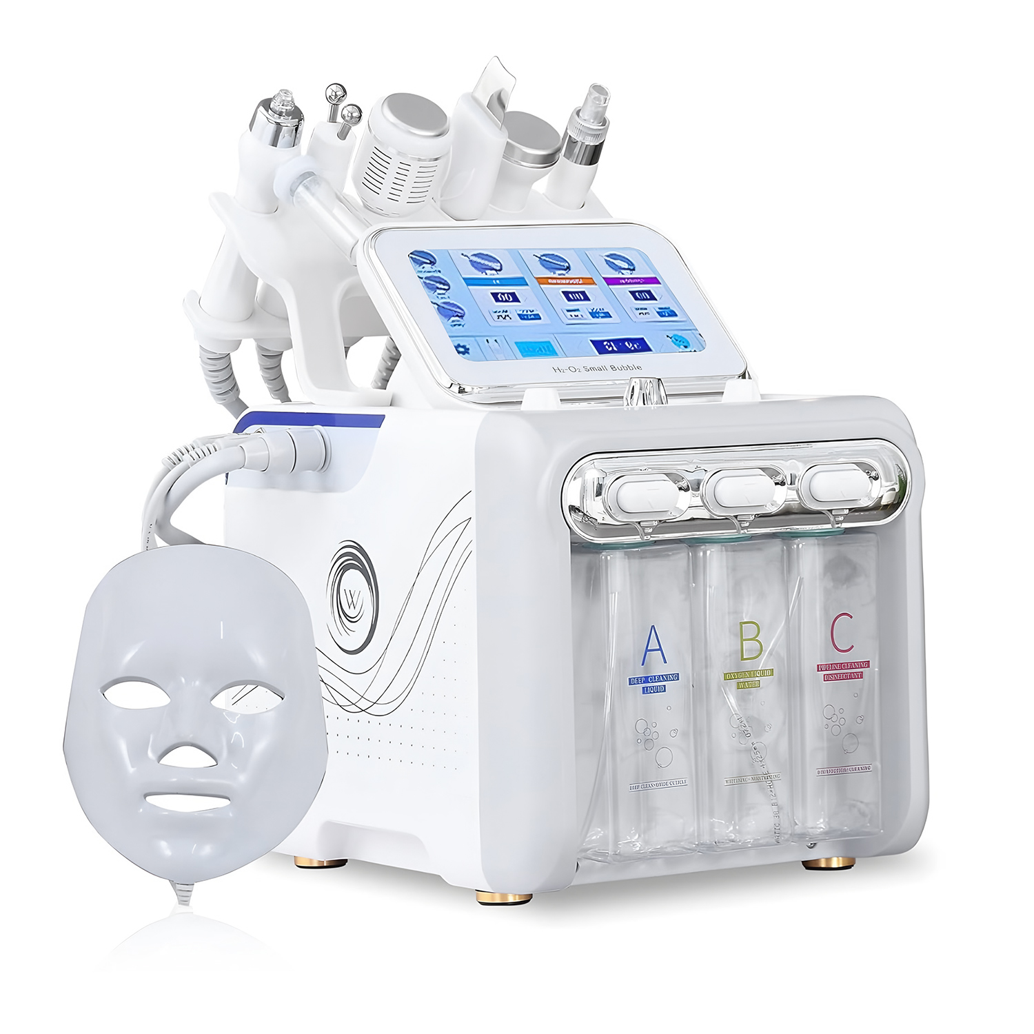 EQUIPO MULTIFUNCIONAL HIDRAFACIAL 7 EN 1 CON MÁSCARA LED - 1