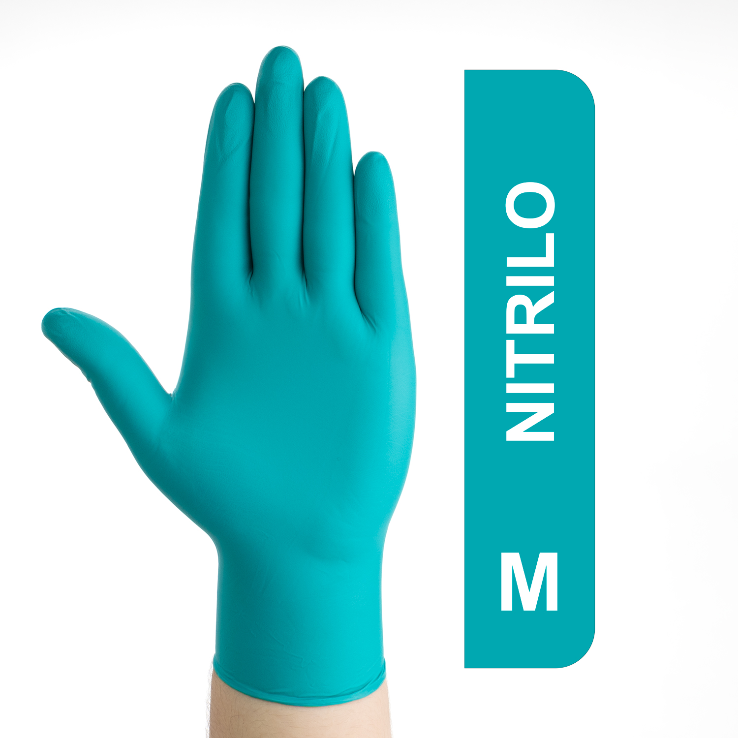 GUANTES DE NITRILO PREMIUM ALTO RIESGO DE 6 GR VERDES TALLA L CAJA 100 UND - 1