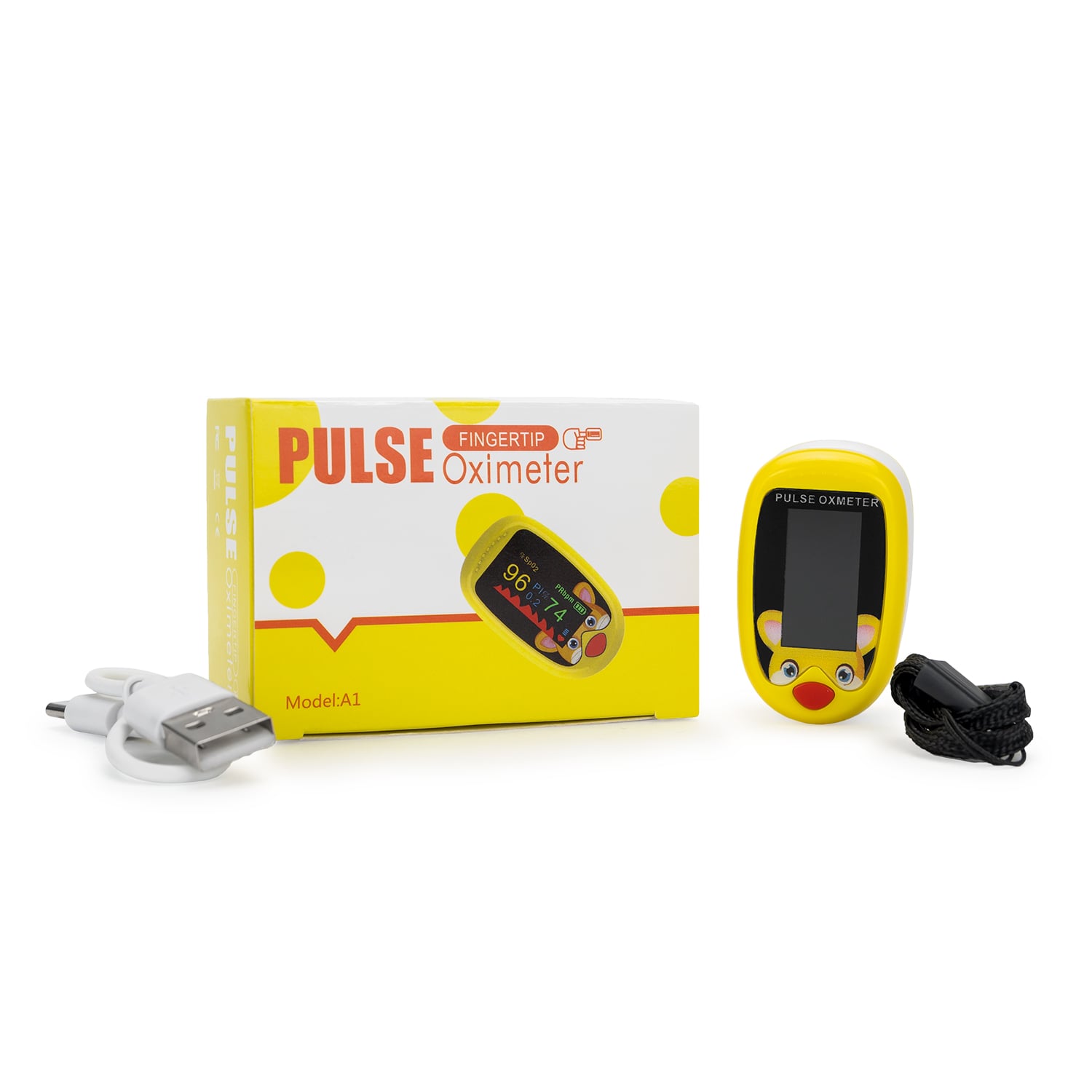 OXÍMETRO FINGERTIP NEONATAL Y PEDIÁTRICO AMARILLO - 2