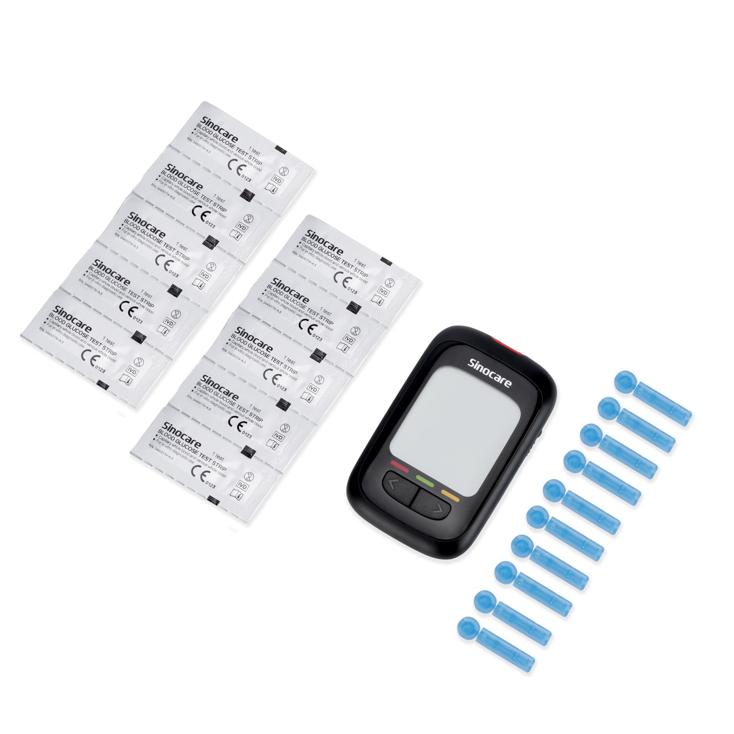 GLUCÓMETRO SINOCARE SAFE AQ MAX III KIT COMPLETO - 2