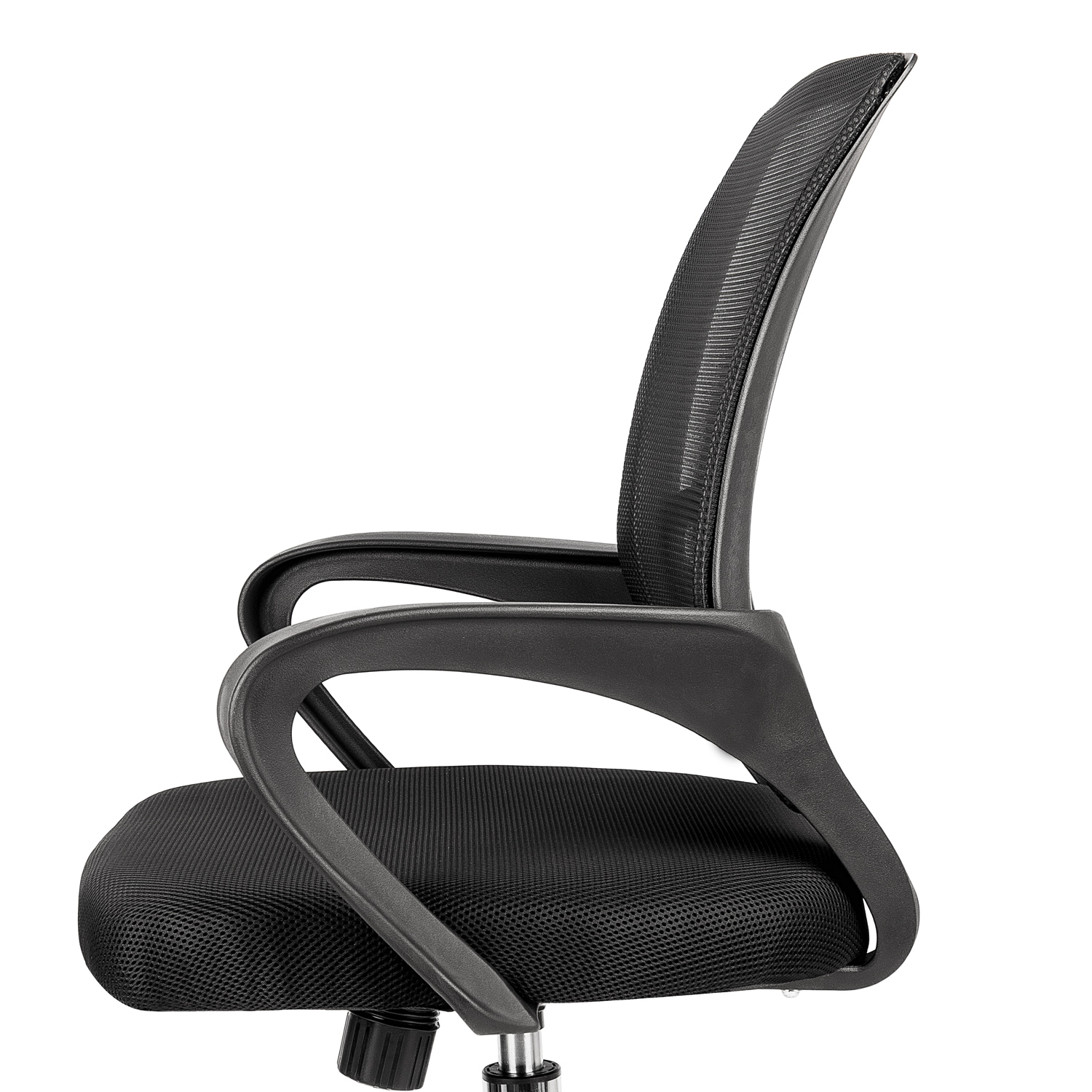 SILLA DE OFICINA GIRATORIA ERGONÓMICA NEGRO - 2