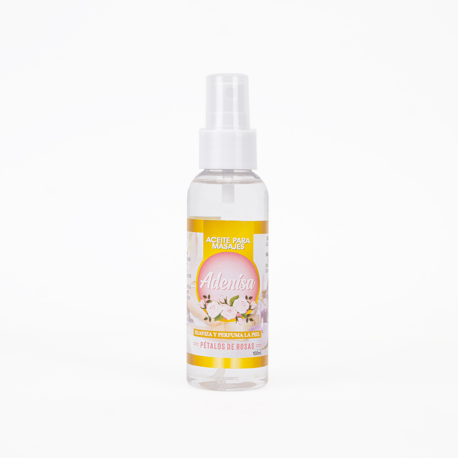 ACEITE PARA MASAJES PÉTALOS DE ROSAS ADENISA FCO 100 ML - 1