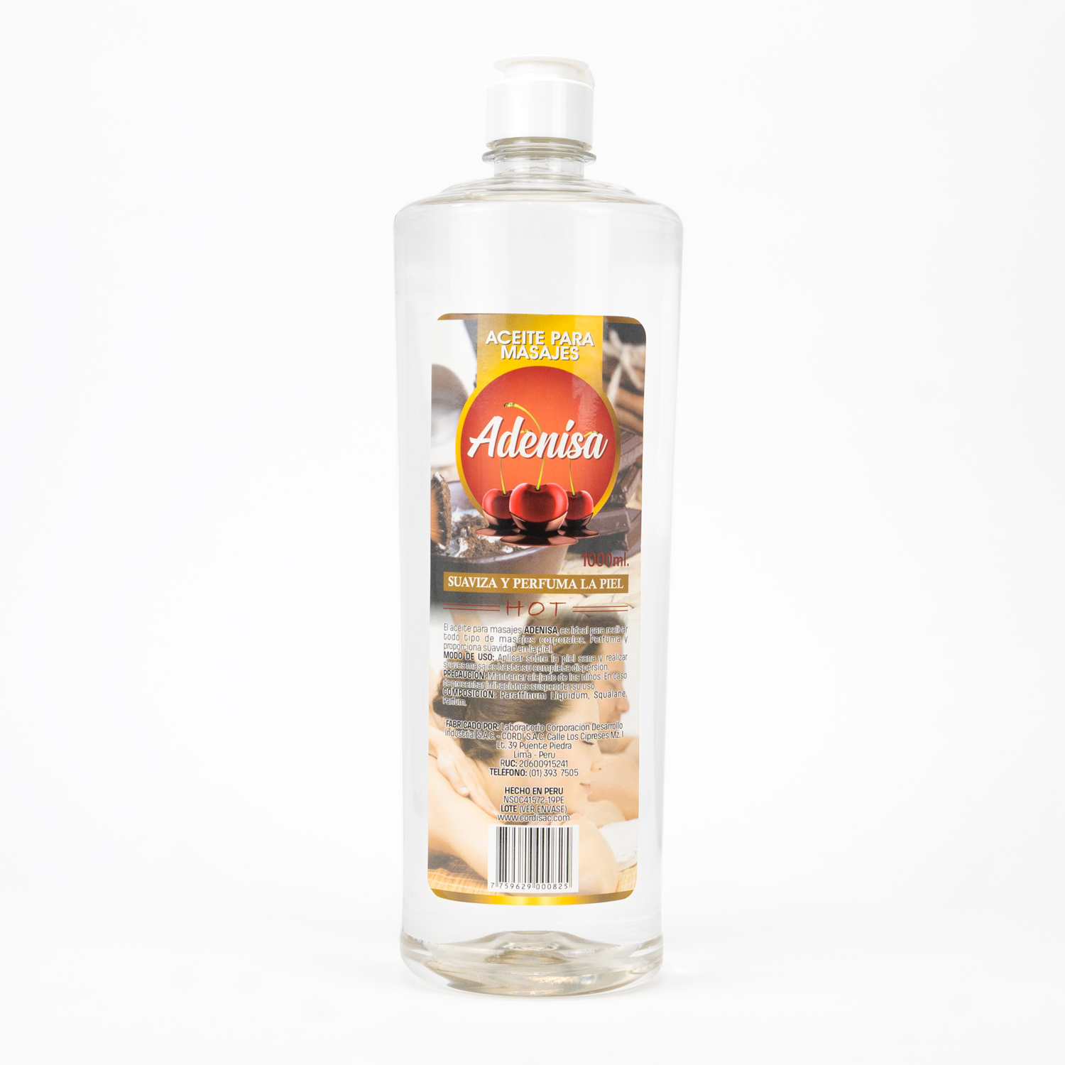 ACEITE PARA MASAJES HOT ADENISA FCO 1000 ML - 1