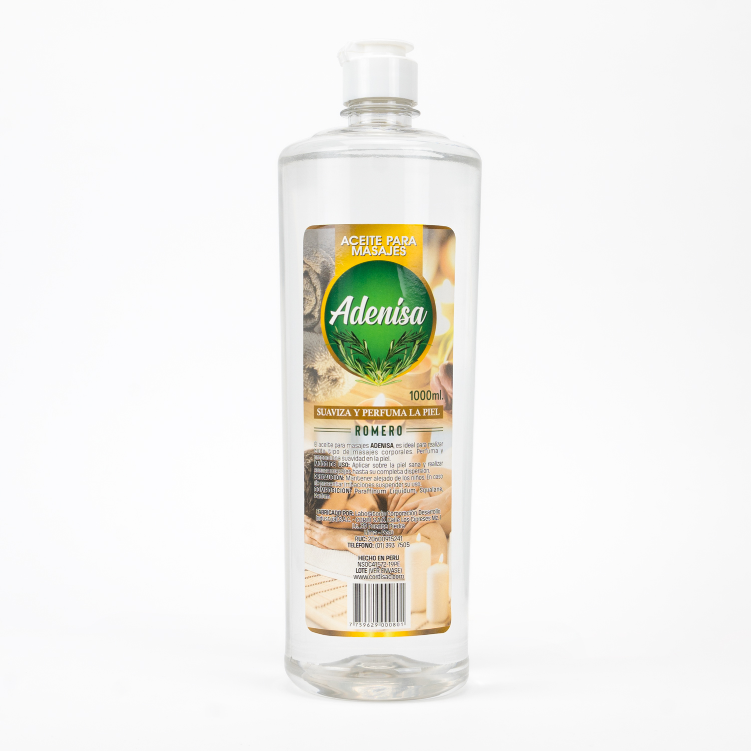 ACEITE PARA MASAJES ROMERO ADENISA FCO 1000 ML - 1