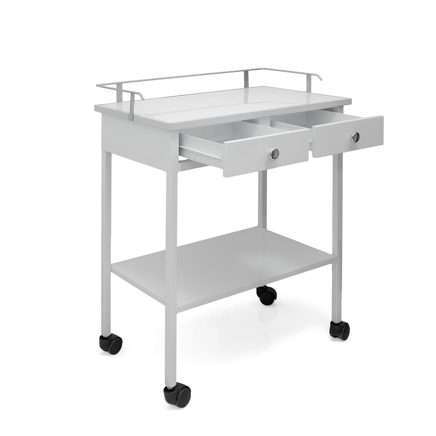 COCHE DE CURACIONES METAL 2 CAJONES RODABLE - 1